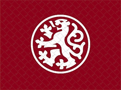 Heraldic Lion in the circle logo animal business circle flat heraldry lawyer lion logo for sale