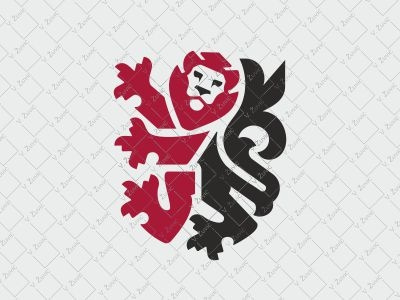 Lion Logo animal logo crest heraldry lion logo logo for sale shield simple modern sports