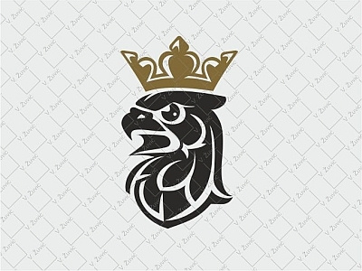 Falcon Logo bird logo crown falcon falcon logo logo for sale manly proud royal strong