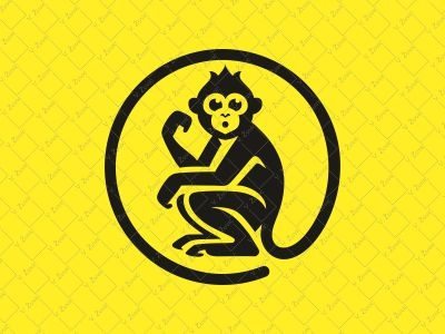 Monkey logo @ animal logo internet logo for sale mail message monkey logo premade logo web