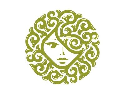 women head feminine logo