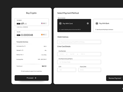 On-Ramp Payment Modal for De-Fi