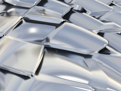 Liquid Chrome 3d abstract graphic design procedural