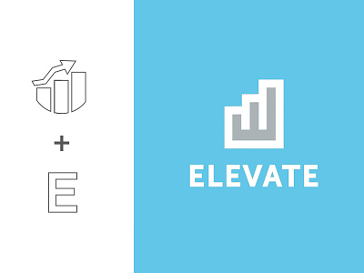 Elevate Media Logo concept conceptual corporate elevate logo media process
