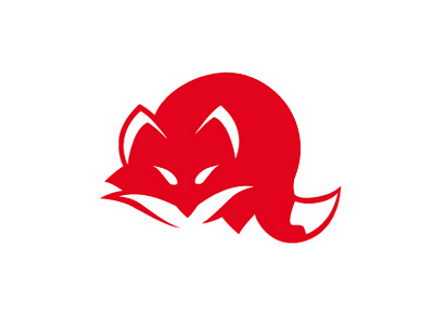 Fox Logo animal flat fox icon logo mascot vector