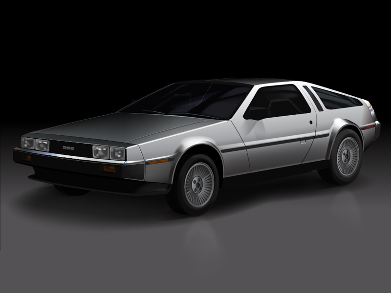 Vector DeLorean by Jared Tapp on Dribbble