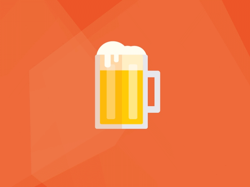 Beer Loop GIF animated animation beer endless flat holiday loop motion graphics oktoberfest