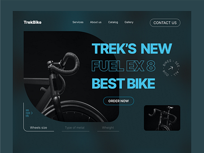 TrekBike - Bicycle online-store bycicle e commerce modern ux web design