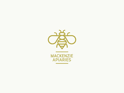 Mackenzie Apiaries Logo bee honey logo logo redesign xprocrastinationcontest