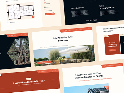 Anthélios - Website branding luxury premium real estate typography ui ux website