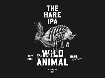 The Hare Ipa - Illustration | The Wild Animal (3/3) craft beer design illustration ipa packaging wild animal