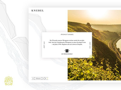 Weingut Knebel clean design desktop mobile responsive rießling ui web webdesign website wine