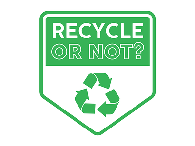 Recycle or Not logo logo recycle