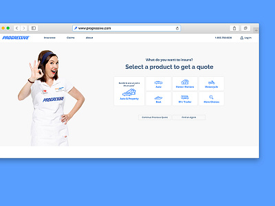 Progressive.com Homepage