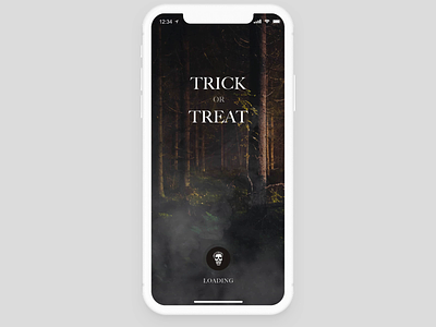Trick or treat animation design design tools game game animation halloween interaction invision invisionstudio transition
