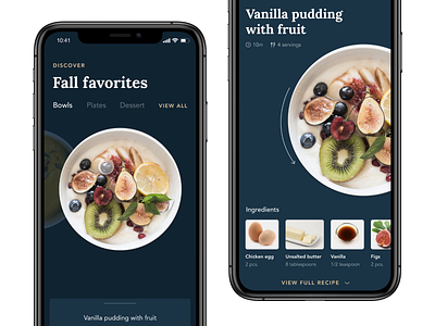 Fall Favorites — Animation Breakdown animation design design tools fall interaction invision invision studio invisionstudio recipe recipe app transition ui ux
