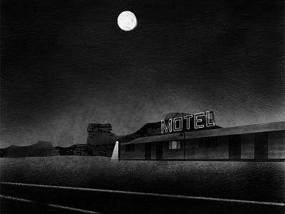 Motel illustration ipad pro procreate