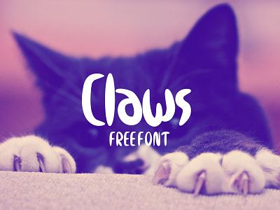 Claws free font cat font free freebie