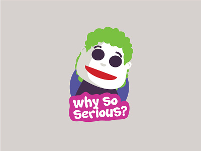 Why So Serious emoji joker serious