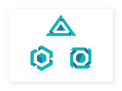 Logo Symbol Shapes color design geometry hexagon logo shape square symbol triangle