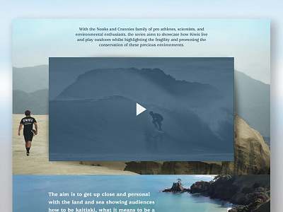 N&C Website excerpt. design skate surf video website