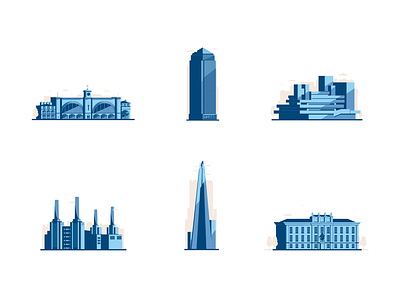 London Landmarks buildings illustration london vector