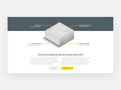 Web layout sneak peak concrete design digital layout ui website