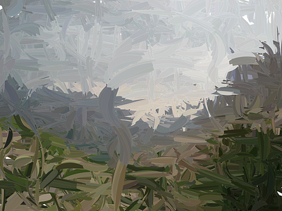 Landscape generated java landscape over paint