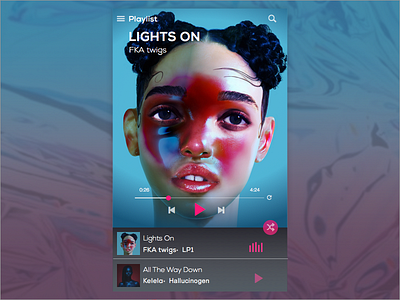 Day005 Music Player challenge daily elements music player sketch ui ux