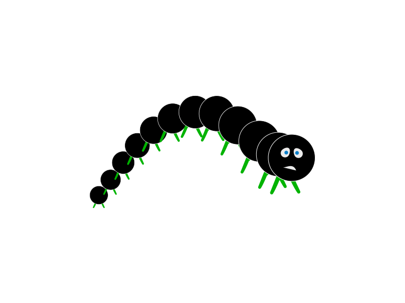 Nervous Caterpillar Gif