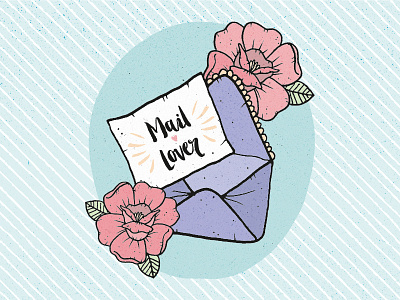 Mail Lover floral flower mail pastel snail mail snailmail stationery tattoo traditional