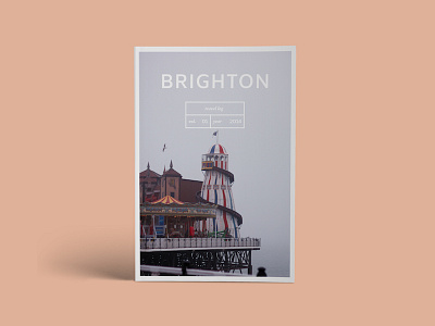 Photo Zine - Brighton Travel Log brighton editorial design layout mag magazine mock up photo zine