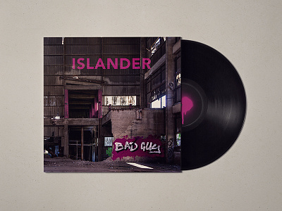 Vinyl Cover - "Bad Guy" by Islander album art album cover compositing cover art mock up photo manipulation vinyl