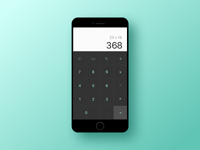 Daily UI #004 - Calculator calculator daily ui dailyui minimal
