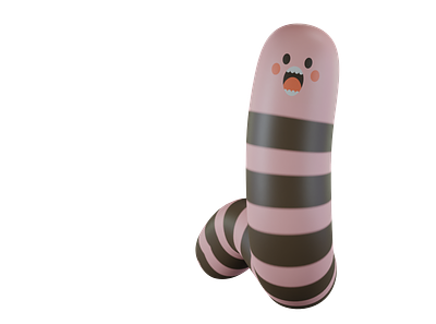Hi, friend! I'm a cute worm background