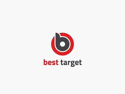 best target, b letter logo