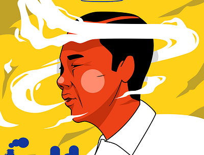 Palm Oil Pollution adobe illustrator art graphic design illustration portrait