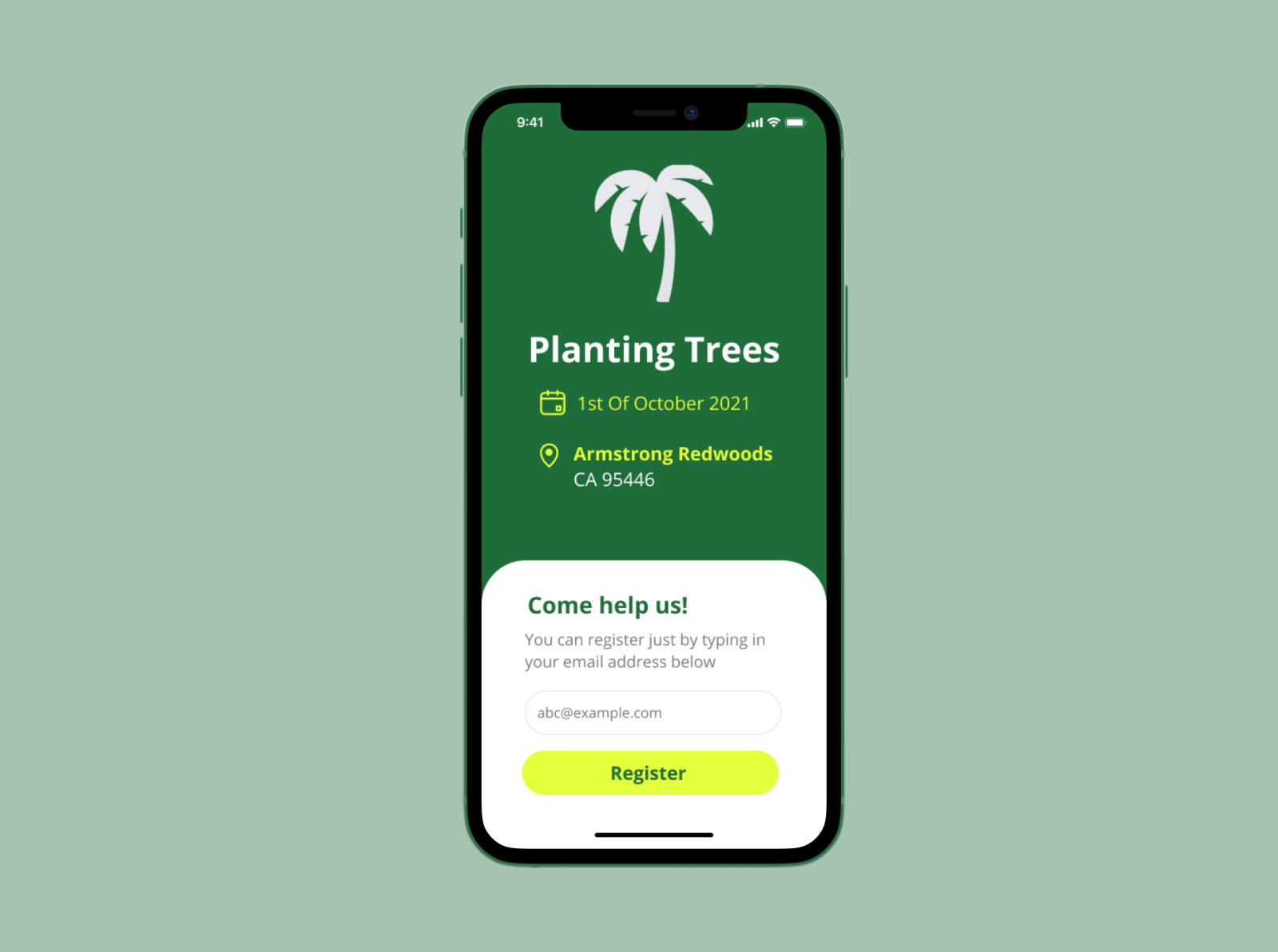Planting Trees App by André Varandas on Dribbble