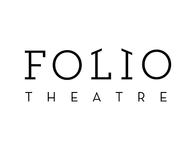 Folio Theatre Logo design folio logo type treatment typography
