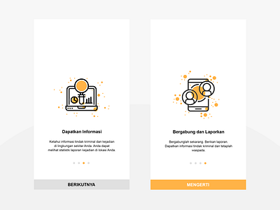 Remake Bantu Lapor App UI Design mobile ui