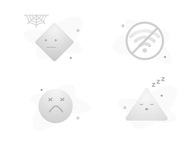 Empty State Icons design empty state error page icons illustrations
