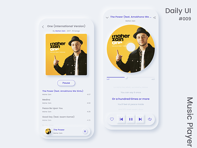 Music Player daily ui design mobile music music app music player playlist ui