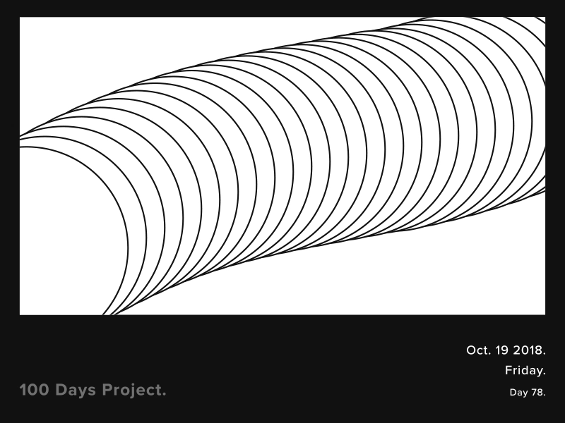 Day 78 100daysproject after effects animation black circle design friday geometric gif graphic minimalism motion white