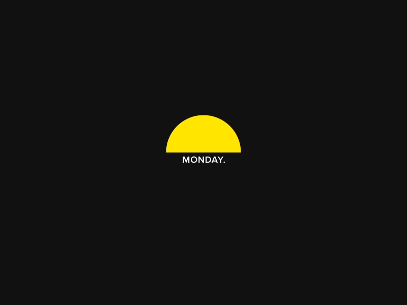 Day 81 100daysproject after effects animation black circle design geometric gif graphic minimalism monday mood motion white yellow