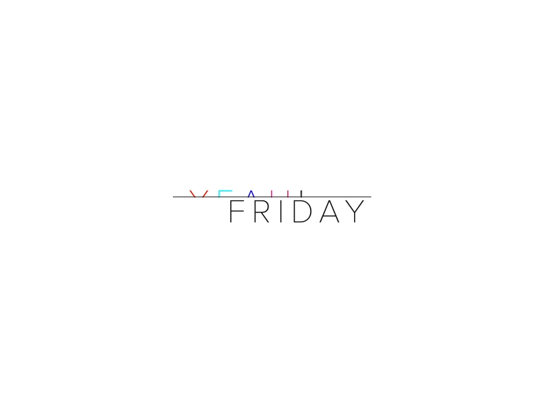 Day 85 100daysproject after effects animation black design friday gif graphic minimalism motion typography white