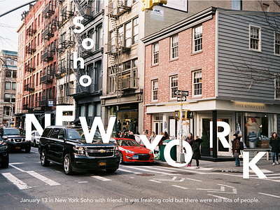 Day 06-30DaysProject art design film graphic layout newyork photo project soho typography