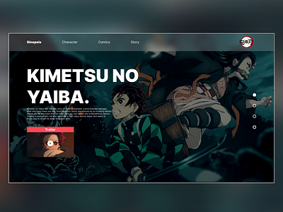 Anime Web Design by Gatot Susanto on Dribbble