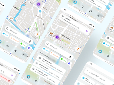 Waze Navigation App - Redesign - Design Improvement app design design improvement mobile navigation redesign ui ux waze