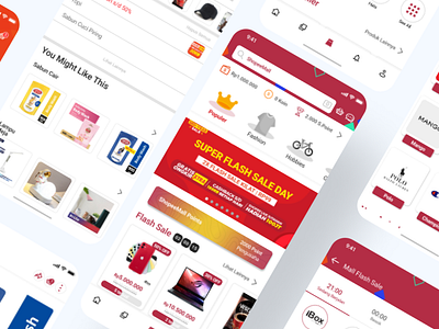ShopeeMall Shopee - Redesign - Design Improvement app design design improvement mobile navigation redesign shopee shopeemall ui