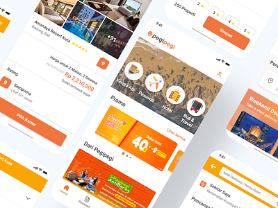 PegiPegi Booking Application - Redesign - Design Improvement app design design improvement mobile mobile app pegipegi redesign ui uiux ux